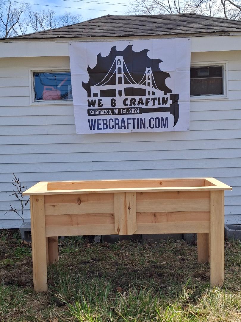Tall Raised Cedar Planter
